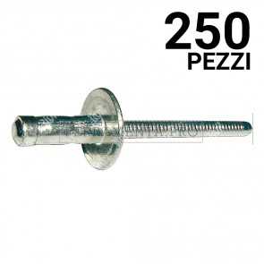 250 pezzi Rivit LOCKRIV14 - Rivetto Acciaio/Acciaio ss6,0 - 8,5  4,8x14,0 TL14