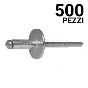 500 pezzi Rivit AFL12 - Rivetto Alluminio/Acciaio  4,0x20,0 TL12