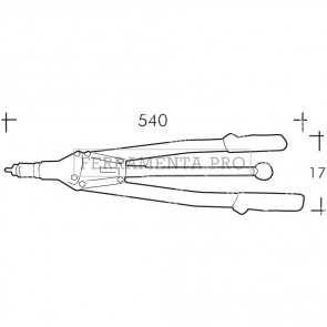 Rivit RIV903C - Rivettatrice manuale x inserti c/cass. c/tiranti M3 - M4 - M5 - M6 - M8 - M10 RIV903C