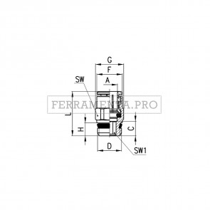 Camozzi S6510 8-1/8 - Raccordi Mod. S6510