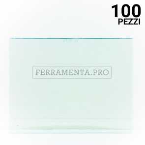 100 pezzi VETRO TRASPARENTE per SCHERMO MASCHERA MANUALE da SALDATURA CE 98x75mm