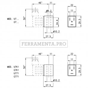 Camozzi U7H - Solenoidi Mod. U7