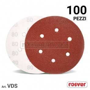100 pezzi Disco Velcrato VDS D.125 GR. A120  Dischi a Strappo al Corindone VDS