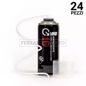 24 pezzi SPRAY IGIENIZZANTE CLIMATIZZATORI AUTO UFFICIO CASA 400ml VMD16