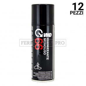 12 pezzi IGIENIZZANTE MONOUSO SPRAY VMD66 200ml per AUTO HOTEL CAMERE D'ALBERGO SALE RIUNIONI