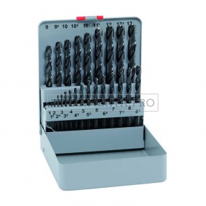 KIT SET SERIE 25 PUNTE 1-13mm ALPEN PROFESSIONALI per METALLI FERRO GHISA RAME