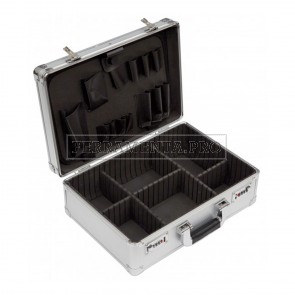 VALIGIA VALIGETTA PORTAUTENSILI in ALLUMINIO per ATTREZZI LAVORO con SERRATURA