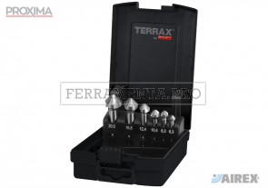 TERRAX by RUKO Assortimenti DIN 335 FORMA C 90° HSS Lucidi