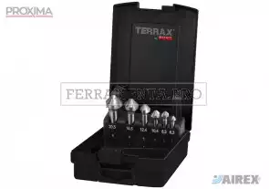 TERRAX by RUKO Assortimenti DIN 335 FORMA C 90° HSS Lucidi