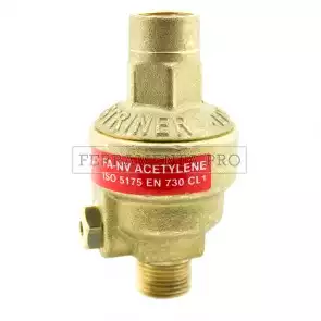 VALVOLA di SICUREZZA 3/8 ACETILENE PROPANO per RIDUTTORE DI PRESSIONE OSSITAGLIO