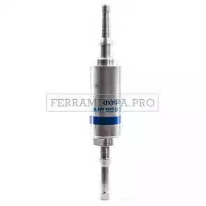 VALVOLA TUBI GOMMA - ALLUMINIO per OSSIGENO DUE FUNZIONI