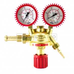 RIDUTTORE di PRESSIONE con MANOMETRI per ACETILENE CANNELLO OSSITAGLIO