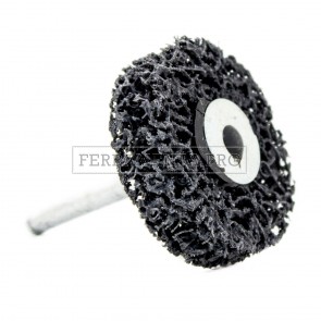 DISCO RUOTA ABRASIVA BLACK CLEANER con GAMBO per ASPORTARE VERNICI RUGGINE SMALTI OSSIDAZIONI