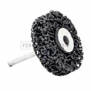 DISCO RUOTA ABRASIVA BLACK CLEANER con GAMBO per ASPORTARE VERNICI RUGGINE SMALTI OSSIDAZIONI