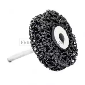 DISCO RUOTA ABRASIVA BLACK CLEANER con GAMBO per ASPORTARE VERNICI RUGGINE SMALTI OSSIDAZIONI