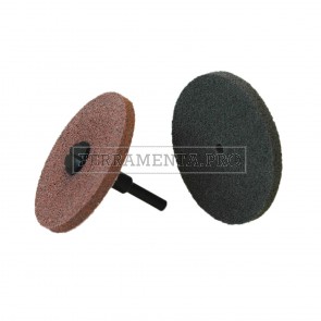 DISCO NON TESSUTO COMPRESSO UNITIZED FORO 6 pre LUCIDATURA per RIMUOVERE OSSIDAZIONI e SBAVATURE DREMEL TRAPANO