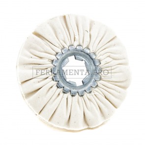 DISCO IN COTONE VENTILATO per LUCIDATURA A SPECCHIO ACCIAIO INOX RAME OTTONE ALLUMINIO