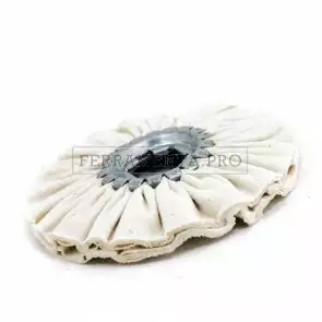 DISCO IN COTONE VENTILATO per LUCIDATURA A SPECCHIO ACCIAIO INOX RAME OTTONE ALLUMINIO