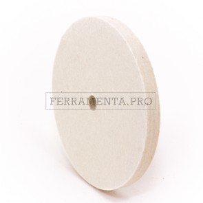 DISCO RUOTA FELTRO per LUCIDATURA a SPECCHIO METALLI ACCIAIO INOX ALLUMINIO