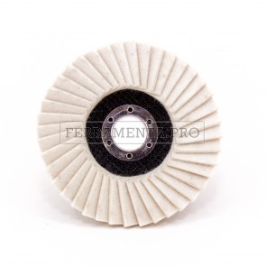 DISCO LAMELLARE in FELTRO 115mm per LUCIDATURA