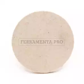 DISCO RUOTA in FELTRO VELCRATO per LUCIDATURA A SPECCHIO METALLI ACCIAIO INOX