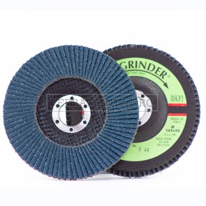 DISCO ABRASIVO LAMELLARE 125mm allo ZIRCONIO con supporto FIBRA Fast Grinder DLF
