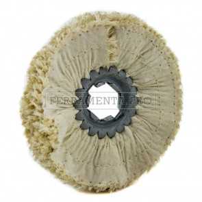 DISCO RUOTA in SISAL MISTO COTONE IMPREGNATO per PRE LUCIDATURA INOX ACCIAIO METALLI