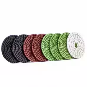 DISCO DIAMANTATO per LUCIDATURA e LEVIGATURA MARMO GRANITO ad ACQUA