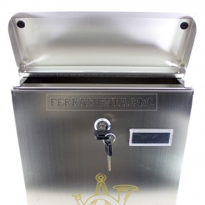 CASSETTA per POSTA POSTALE BUCA LETTERE in ACCIAIO INOX 325 x 220 x 110