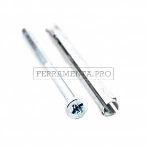 TASSELLO FISSAGGIO METALLICO ETM per SERRAMENTI in LEGNO PVC ALLUMINIO con VITE