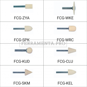 FELTRO con GAMBO FCG per LUCIDATURA A SPECCHIO METALLI INOX LUCIDARE DREMEL