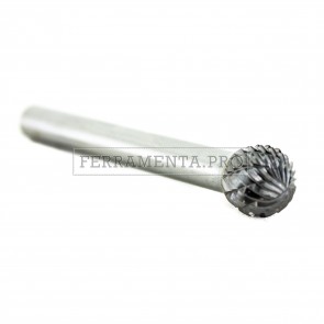 FRESE ROTATIVE IN CARBURO DI TUNGSTENO SFERICHE TAGLIO DIAMANTE per FINITURA SBAVATURA METALLI LEGNO PLASTICA