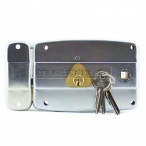 SERRATURA da APPLICARE CISA 50471 a CILINDRO 2 MANDATE con QUADRO per MANIGLIA