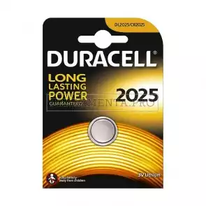 BATTERIA PILA DURACELL 2025 3V DL2025 CR2025 per ELETTRONICA SICUREZZA SPORT 