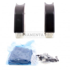 COPPIA SCROCCHI SCROCCO ISEO 9410201505 NERO per MANIGLIONE ANTIPANICO IDEA BASE