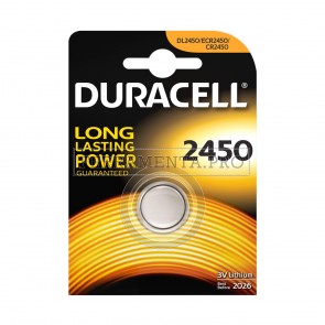 BATTERIA PILA DURACELL al LITIO 2450 3.0V DL2450 ECR2450 CR2450 per OROLOGI