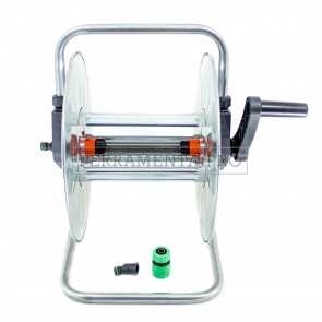 CARRELLO AVVOLGITUBO da PARETE MURO per TUBO IRRIGAZIONE ACQUA GIARDINAGGIO