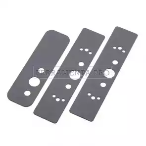 PLACCHE DI MASCHERAMENTO FORI ISEO 94100655 NERE per SOSTITUZIONE ANTIPANICO