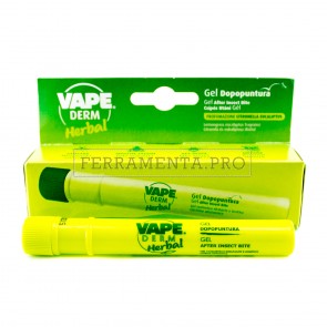 GEL DOPO PUNTURA VAPE DERM HERBAL 10 ml per PUNTURE ZANZARE MEDUSE VESPE