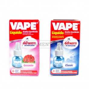 VAPE RICARICA LIQUIDO 60 NOTTI per INSETTICIDA ELETTRICO ELETTROEMANATORE