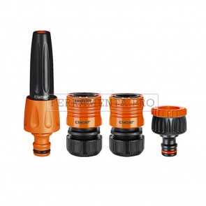 KIT LANCIA + RACCORDI 1/2 3/4 per TUBO ACQUA GIARDINO IRRIGAZIONE CLABER 8802 STARTER KIT