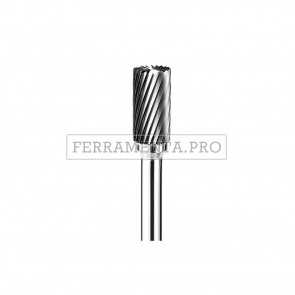 FRESE IN CARBURO DI TUNGSTENO FORMA CILINDRICA CON TAGLI IN TESTA TAGLIO STANDARD per FINITURA SBAVATURA METALLI LEGNO PLASTICA 