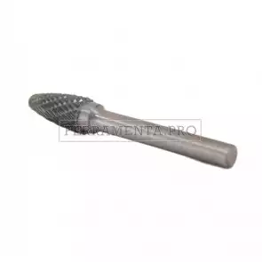 FRESE ROTATIVE IN CARBURO DI TUNGSTENO OGIVE SFERICHE TAGLIO STANDARD per FINITURA SBAVATURA METALLI LEGNO PLASTICA