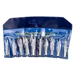 KIT 10 FRESE DIAMANTATE GAMBO 6mm PUNTE PROFESSIONALI per TRAPANO FRESATRICE