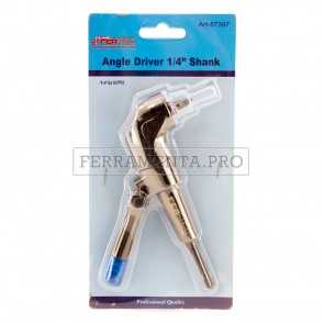 PORTA INSERTI ATTACCO 1/4" ad ANGOLO 90° con CALAMITA e IMPUGNATURA REGOLABILE