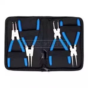 KIT 4 PINZE per ANELLI di BLOCCAGGIO ARRESTO SEEGER INTERNI ESTERNI VARIE MISURE