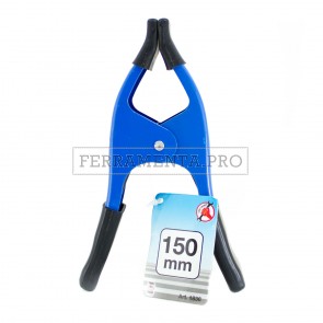 MORSETTO PINZA MOLLETTA in METALLO a COCCODRILLO TIPO PESANTE con RIVESTIMENTI GOMMA per BLOCCARE