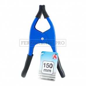 MORSETTO PINZA MOLLETTA in METALLO a COCCODRILLO TIPO PESANTE con RIVESTIMENTI GOMMA per BLOCCARE