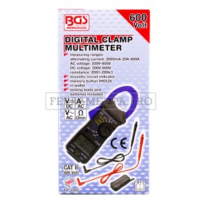PINZA AMPEROMETRICA MULTIMETRO TESTER per MISURARE CORRENTE CONTINUA ALTERNATA RESISTENZA