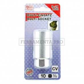 CHIAVE a BUSSOLA UNIVERSALE SVITATUTTO 9-21 MM per SVITARE DADI SPANATI ROVINATI